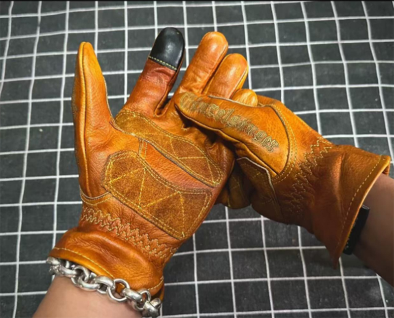 Motorcycle Gear Used - El yapımı Hakiki Deri Retro motosiklet